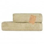 Бамбуковое махровое полотенце Diplomat Оливковое 50х90 см