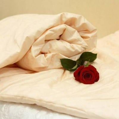 Одеяло KingSilk Элит всесезонное персиковый 220х240 см (1,5 кг)