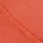 Натяжная простыня на резинке 140х200 Ecotex оранжевая