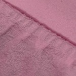 Натяжная простыня на резинке 140х200 Ecotex махровая фиолетовая