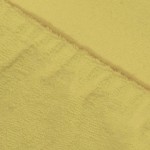 Натяжная простыня на резинке 140х200 Ecotex махровая жёлтая
