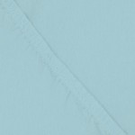 Трикотажная натяжная простыня на резинке 160х200 Ecotex голубая