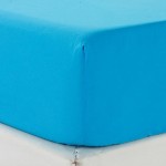 Натяжная простыня на резинке 140х200 Valtery бирюзовая