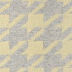 Плед Luxberry Goose Foot желтый/серый