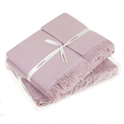 Комплект из 2-х полотенец Luxberry Macaroni розовый (30х50, 50х70 см)
