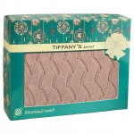 Вязаный плед TIFFANY'S secret Маккиато ажур