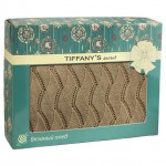 Вязаный плед TIFFANY'S secret Медовый латте ажур
