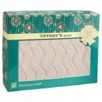 Вязаный плед TIFFANY'S secret Ванильный раф ажур