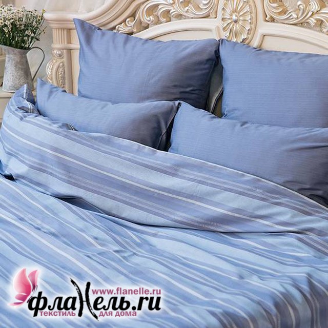 Комплект постельного белья Balimena мако-сатин CL-8869 Blue (наволочки 70х70 см)