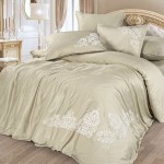 Комплект постельного белья Cleo Bamboo Satin 004-BS из сатина с вышивкой