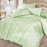Комплект постельного белья Cleo Bamboo Satin 007-BS из сатина с вышивкой