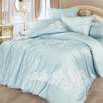 Комплект постельного белья Cleo Bamboo Satin 008-BS из сатина с вышивкой
