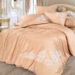Комплект постельного белья Cleo Bamboo Satin 012-BS из сатина с вышивкой