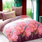 Комплект постельного белья Cleo сатин премиум 3D модель VS011