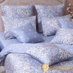 Комплект постельного белья Хлопковый край Дамаск платина из сатина
