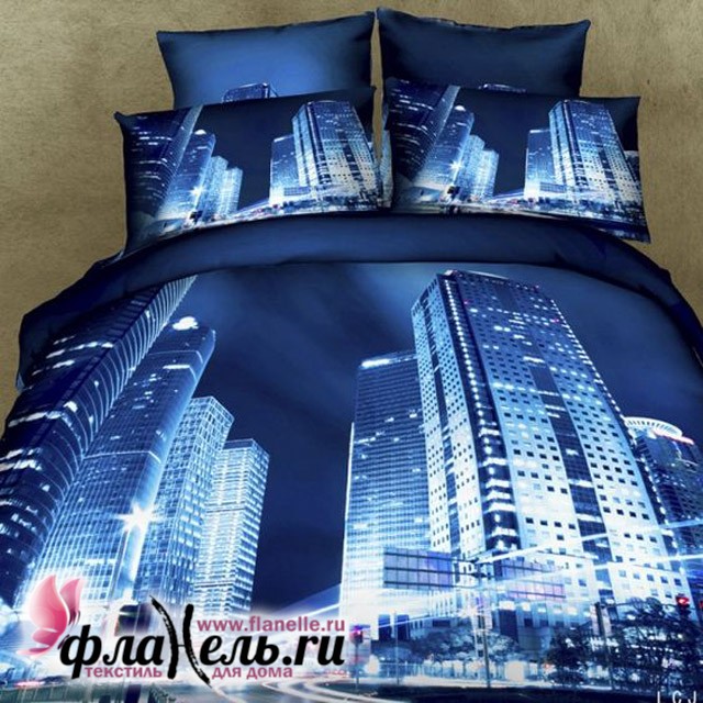 Комплект постельного белья MONA LIZA Premium 3D City
