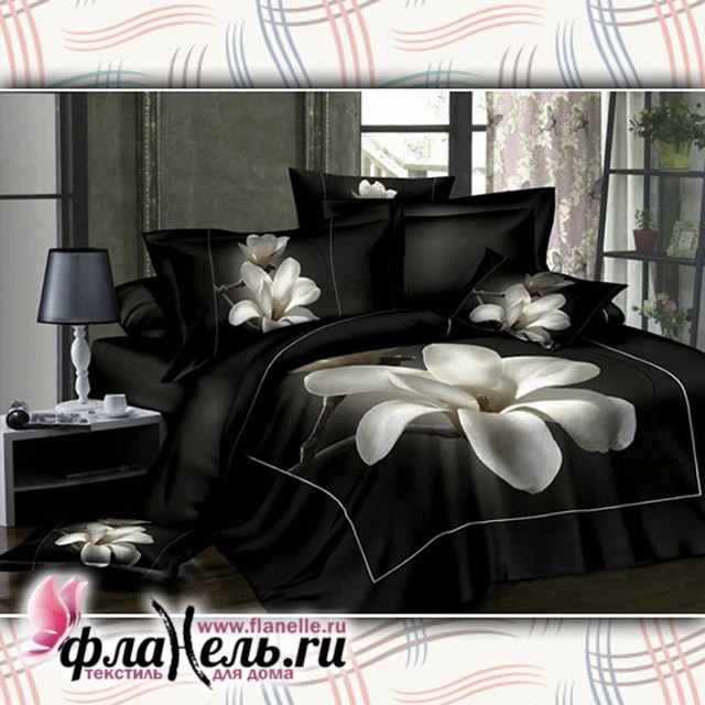 Комплект постельного белья MONA LIZA Premium 3D Dark Lily