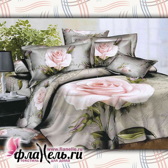 Комплект постельного белья MONA LIZA Premium 3D Tea Rose