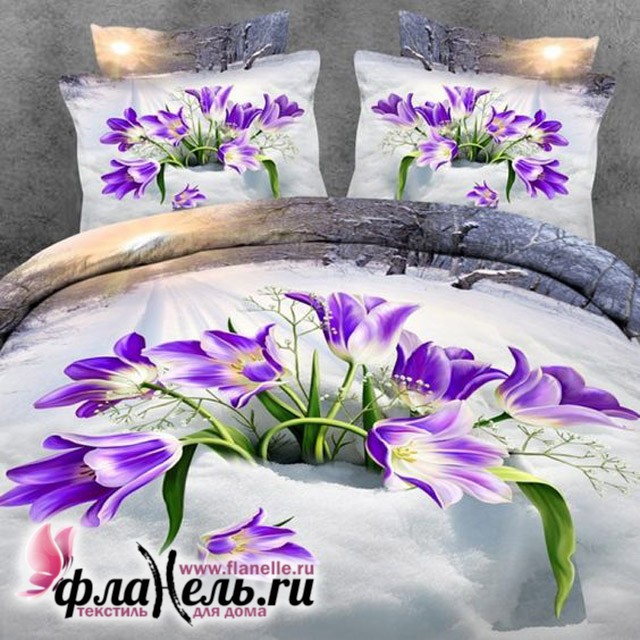 Комплект постельного белья MONA LIZA Premium 3D Violet