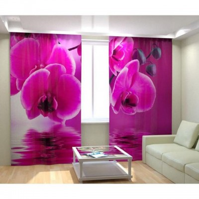 Фотошторы Розовая орхидея