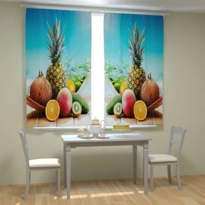 Фотошторы для кухни Свежие фрукты