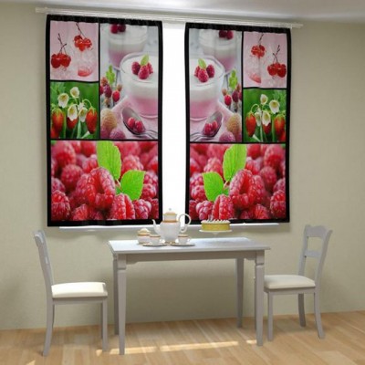 Фотошторы для кухни Ягодный коктейль