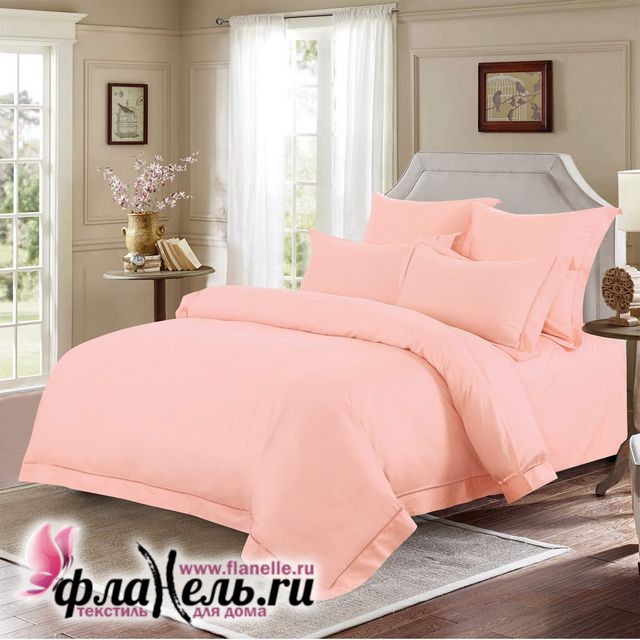 Комплект постельного белья Sofi de Marko мако-сатин Изольда розовый