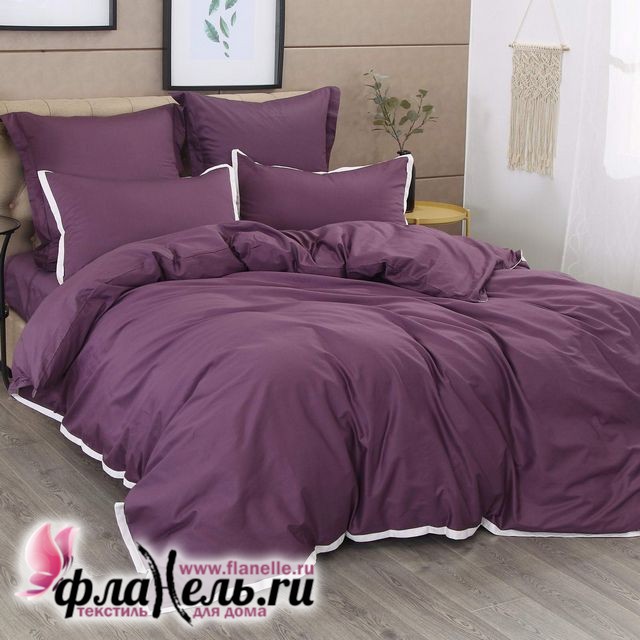 Комплект постельного белья Sofi de Marko мако-сатин Джоконда темно-фиолетовый
